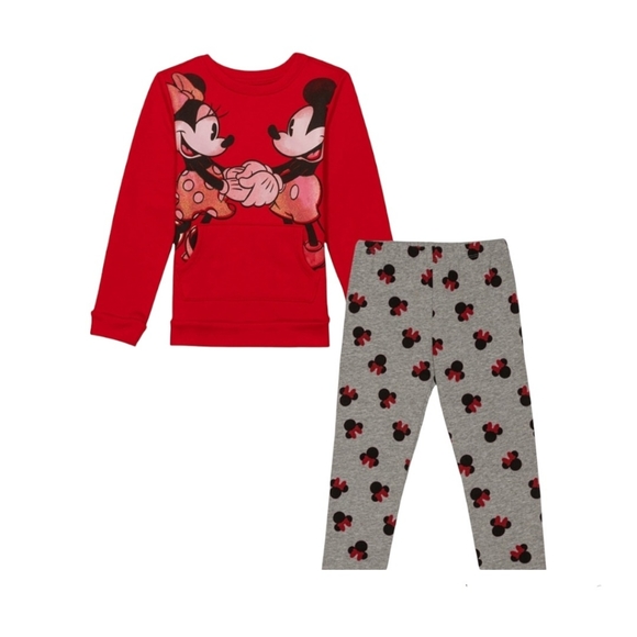 Best friends Minnie & Mickey set Sweatshirt and legging size 2T - Picture 1 of 6